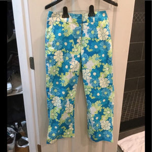Green and Blue Lilly Pulitzer Ankle Pants.